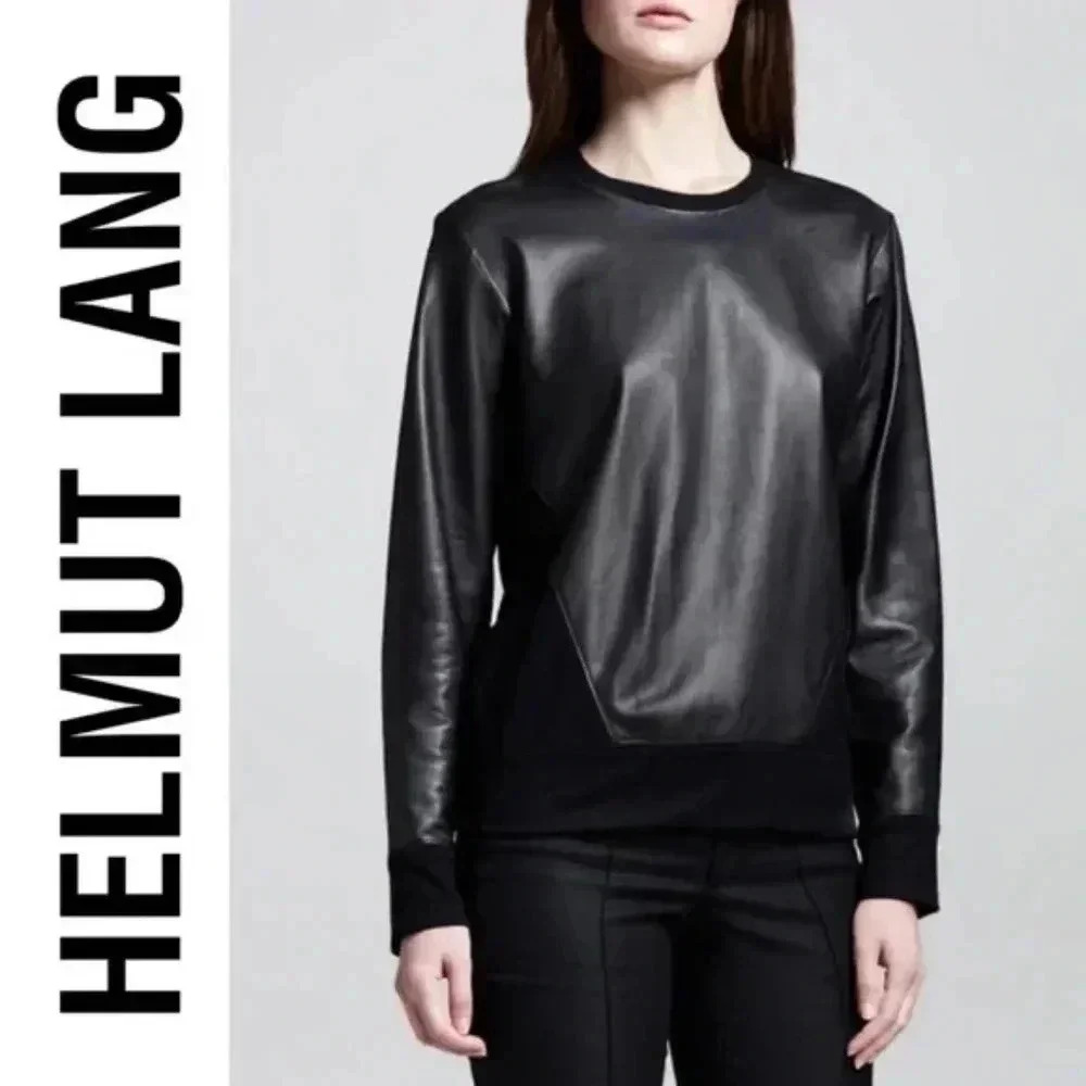 Helmut Lang - Chic Black Crewneck Sweater